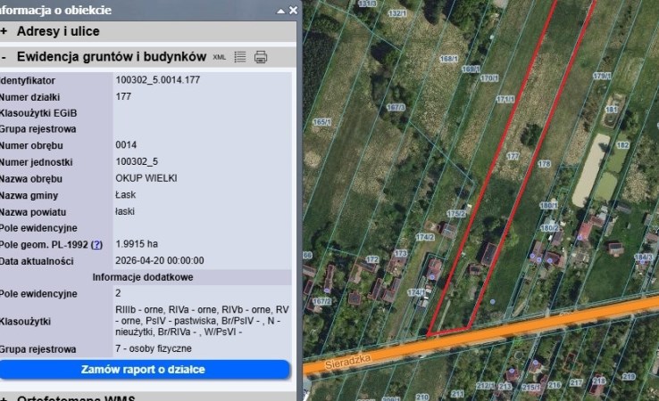 dom na sprzedaż - Łask (gw), Okup Wielki